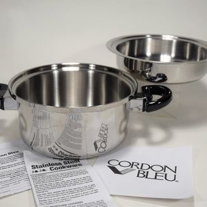NEW CORDON BLEU 7Ply Stainless Steel 4 Qt Saucepan